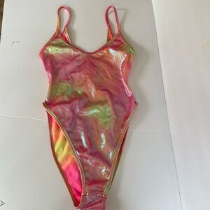 One piece sparkly swimsuit